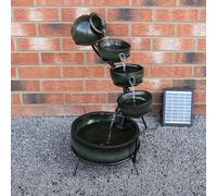 Fuente solar en cascada con batería - Verde