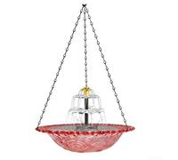 Fuente solar flotante para pájaros, para jardín, patio, decoración de agua al aire libre con múltiples patrones de pulverización (rosa)