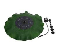 Fuente solar Fuente de agua solar flotante con 3 boquillas de alta limentada por energía solar para piscina al aire libre Estanque Decoración de jardín Plástico negro