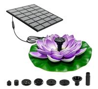 Fuente Solar Para Baño De Pájaros, Fuente De Agua Flotante De 1,2 W, Forma