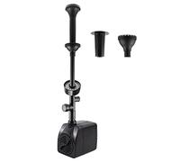 Fuentes de Jardines Exteriores con Filtro, Bomba Acuario Silenciosa, Bomba de Agua Sumergible Pequeña, Bomba Agua 220V, Jardin Decorativa Exterior Bomba Externo Estanque 3 Boquillas & Luz 2000L/H 25W