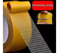 Fuerte fijación de cinta Base de tela de doble cara, malla translúcida, impermeable, súper sin rastro, adhesivo para alfombras de alta viscosidad 2cm