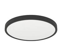 Fueva 6 Downlight empotrable LED redondo (11,5 W, Ø x Al: 21 x 2 cm, Negro, Blanco cálido)