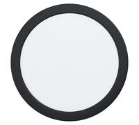 Fueva 6 Downlight empotrable LED redondo (12 W, Ø x Al: 21,6 x 3,1 cm, Negro, 2.700 K - 6.500 K, IP20)