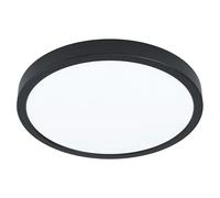 Fueva 6 Downlight empotrable LED redondo (14,2 W, Ø x Al: 28 x 2 cm, Negro, Blanco cálido)