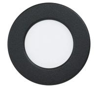 Eglo Fueva 6 Foco LED empotrable, redondo, negro y blanco, plástico