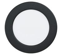 Fueva 6 Downlight empotrable LED redondo (6 W, Ø x Al: 11,7 x 3,1 cm, Negro, 2.700 K - 6.500 K, IP20)