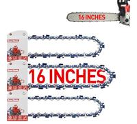 FuGuiB 16 Pulgadas Cadena Motosierra, 3/8"LP 1,3 mm 56 Eslabones 40cm, 3Pcs