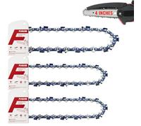 FuGuiB 4 Pulgadas Cadena Motosierra, .325"LP 1,1 mm 26 Eslabones 10cm, 3Pcs | Compatible con Makita 1910V6-4 Sägekette DUC101 / DUC101Z / UC100D / UC100DZ