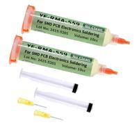 FUHAMJ 2 Piezas Flux para Soldar EstañO, RMA-559 Flux Soldadura Electronica, Flux, con Varilla de Empuje, Flujo sin Limpieza para Soldadura Electrónica BGA LED SMD PCB de 138 ℃ (10 ml)
