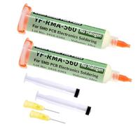 FUHAMJ 2 Piezas Flux para Soldar EstañO, RMA-560 Flux Soldadura Electronica, Flux, con Varilla de Empuje, Flujo sin Limpieza para Soldadura Electrónica BGA LED SMD PCB de 138 ℃ (10 ml)