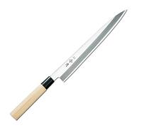 FUJICUTLERYCORPORATION Cuchillo Japonés Yanagiba Reigetsu Sashimi Sushi Cuchillos Japón para Cocinar Pescado en Acero Inoxidable Molibdeno Vanadio (27 cm)