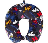 Ful Disney Mickey Mouse and Friends - Almohada de Viaje para el Cuello, Almohada de Minnie Mouse para avión, Coche y Oficina, cómoda y Transpirable, Color Negro