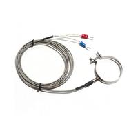 FULIMEI Abrazadera de aro circular tipo K 2M, Parche termopar, resistencia térmica, sonda del Sensor temperatura, cable protección Metal, 1 ud(Diameter 40mm)