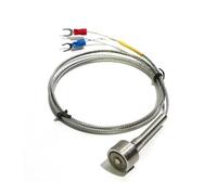 FULIMEI Interfaz en forma de U tipo K/termopar adsorción enchufe PT100/K con cable blindado acero inoxidable 1 ud(K U-shape Inter 2m)