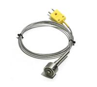 FULIMEI Interfaz en forma de U tipo K/termopar adsorción enchufe PT100/K con cable blindado acero inoxidable 1 ud(K Type Plug 1m)