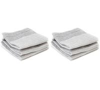 Full Circle Tidy 100% Organic Cotton Dish Cloths, Set of 3, Grayscale Juego de 3 paños para Platos de círculo Completo, Color Gris FC10206GY, Algodón, 30.5 x 0.2 x 30.5 cm, 3 Pack (Paquete de 2)