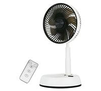 Fulmo Eolo Ventilador de Sobremesa Recargable Plegable Blanco/Negro