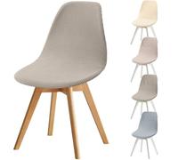 Fuloon Fundas para Sillas, Pack de 6 Fundas Sillas de Comedor Ajustables,Suave y Confortable Funda Protectoras para Silla Elasticas Lavables
