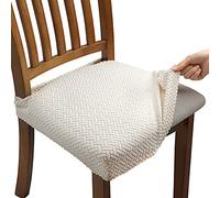 Fuloon Fundas Sillas Comedor, Fundas Sillas Ajustables,Pack de 6 Fundas Protectoras para Sillas Elasticas,Funda Asiento Silla Lavables para Comedor