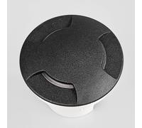 Fumagalli Lámpara empotrada suelo LED Ceci 120-3L negro CCT