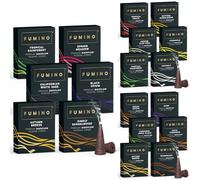 Fumino Conos de Incienso Reflujo - Paquete múltiple 18 Cajas Masala Agarbatti Backflow, 270 Conos para Relajación y Meditación (90 g)