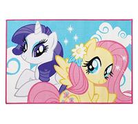 FUN HOUSE 712529 Mon Petit Poney-Alfombra Infantil Rectangular poliéster, Azul, 120 x 80 x 0,5 cm