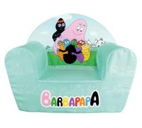 Fun House 713633 Barbapapa Sillón Club Origen Francia Garantía para niños, H.42 x 52 x 33 cm, Color Verde