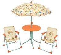 Fun House Fruity's Garden con mesa, 2 sillas y sombrilla