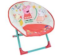 FUN HOUSE Infantil Peppa Pig - Asiento de Luna Plegable (47 x 54 x 42 cm, poliéster, Rojo)