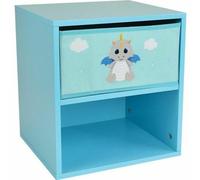 Fun House LEON THE DRAGON Mesita de noche con cajón ± 36 x 33 x 30 cm para niños