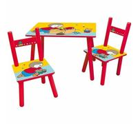 Fun House Mesa rectangular y 2 sillas para niños