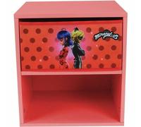 Fun House Miraculus Ladybug junto a la cama con cajón