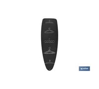 Funda acolchada para tabla de planchar 135x53 perchas blancas