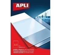 Funda adhesiva apli a4 bolsillo paquete de 6