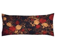 Funda Almohada Rojo 40 x 120cm Funda Cojin Blanco Protector Almohada Cervicales y Cuello, Fundas Cojines Cama Decorativos Fundas Cojin Embarazada Larga Cojines, para Almohadas de Verano Kl-225