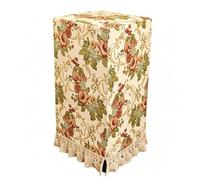 Funda Antipolvo para Caja Fuerte Fundas de chenilla de estilo retro para caja fuerte, de cobertura total, a medida, con doble cremallera para cajas fuertes, altavoces(A,19.7x17.7x39.4inch/50x45x100cm)