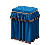 Funda Antipolvo para Caja Fuerte Fundas de terciopelo reversibles con ribete de encaje para caja fuerte, fundas lavables y resistentes a los arañazos personalizables(BlueB,20x20x72in/50x50x180cm)