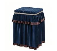 Funda Antipolvo para Caja Fuerte Fundas de terciopelo reversibles con ribete de encaje para caja fuerte, fundas lavables y resistentes a los arañazos personalizables(BlueC,20x20x59in/50x50x150cm)