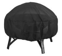 Funda Barbacoa Redonda Cubierta redonda for fogón de gas | Tela resistente que se adapta al protector exterior de mesa for fogatas de 22 a 50 pulgadas(Dia.97xH56cm)