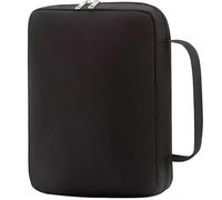 Funda bíblica de tela Oxford con asa, funda protectora con cremallera y bolsillos interiores para iglesia