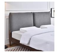 Funda cabecera cama Cojín lectura Terciopelo Doble Soporte individual | For la parte posterior de la cama, cabecera de pared tapizada(Grigio,With headboard - 170x60x10cm)