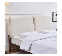 Funda cabecera cama Cojín lectura Terciopelo Doble Soporte individual | For la parte posterior de la cama, cabecera de pared tapizada(Beige,With headboard - 200x60x10cm)