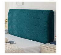 Funda Cabecero Cama, Suave Fundas para Cabeceros De Cama Antipolvo | Cubierta De Cabecera Elástico Universales, Funda Protectora De Cabecera Modernas Color SóLido(Lago Azul,120x60x5-20cm)