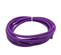 Funda Cables Electricos Funda Trenzada aislada de 2 m, 2/4/6/8/10/12/14/16/20/25/30/40 mm, Funda Protectora for Cable Alta Densidad, Color Negro y Rojo(Purple,30mm)