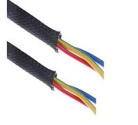 Funda Cables Electricos Manguito Trenzado Aislado Negro de 1/5/10/M, Manguito protección for prensaestopas Cable Alambre Apretado 2/4/6/8/10/12/15/20/25 mm(5M,15mm)