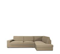 Funda Chaise Longue con respaldo derecha bielástica Jaz 01-BEIGE DERECHA