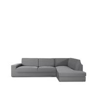 Funda Chaise Longue con respaldo derecha bielástica Jaz 06-GRIS