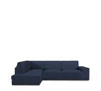 Funda Chaise Longue con respaldo izquierda bielástica Roc 03-AZUL IZQUIERDA