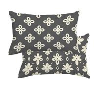 Funda Cojin Impermeable Lino Boho, Funda Almohada 60x80 2 Piezas -4198
